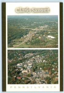CLARKS SUMMIT, Pennsylvania PA ~ Aerial View LACKAWANNA COUNTY 4x6 Postcard