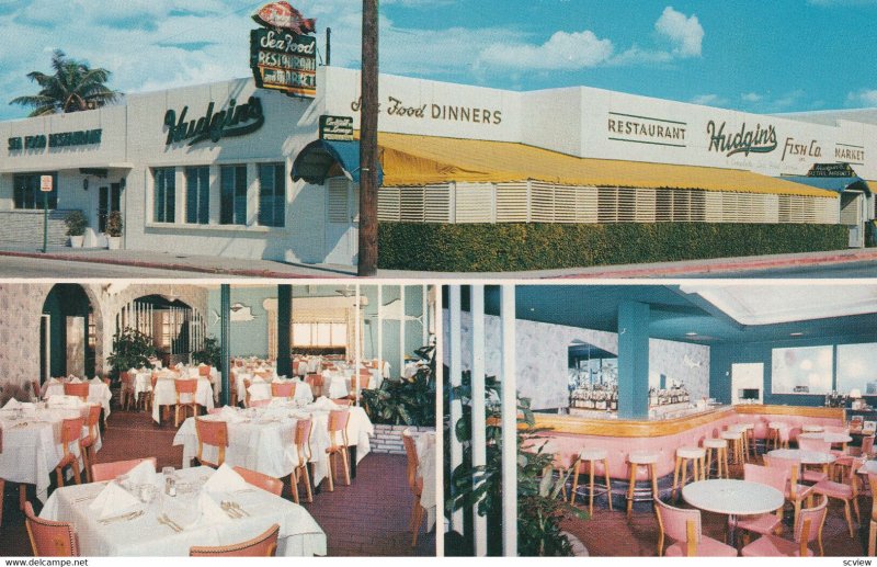 WEST PALM BEACH, Florida,1950-1960s, Hudgin's Sea Food Restaurant