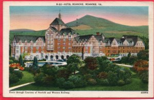 12811 Norfolk & Western Railway's Hotel Roanoke, Virginia 1950