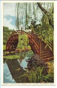 San Marino, CA - Huntington Library & Art Gallery - Bridge in Oriental Garden