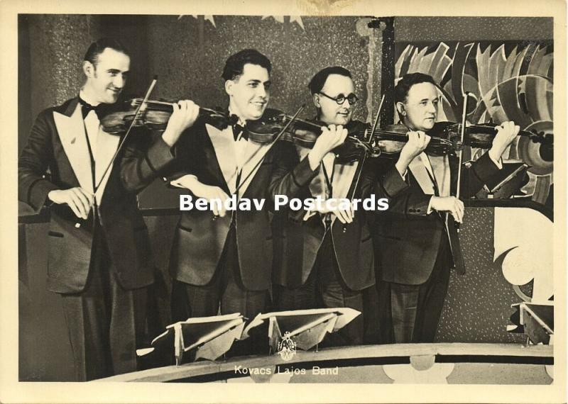 Dutch AVRO Broadcasting Station Kovacs Lajos Band, Music Violists (1930s) RPPC