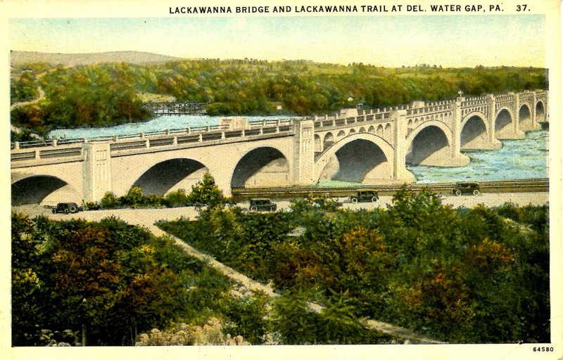 PA - Delaware Water Gap. Lackawanna Bridge & Trail