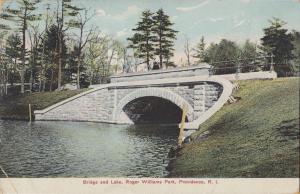 Providence, Rhode Island - Bridge and Lake, Roger Williams Park-1908