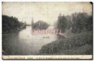 Old Postcard Paris Le Bouis De Boulogne View taken between the two lakes