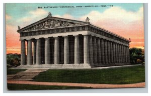 Vintage 1939 Postcard - The Parthenon Centennial Park Nashville Tennessee