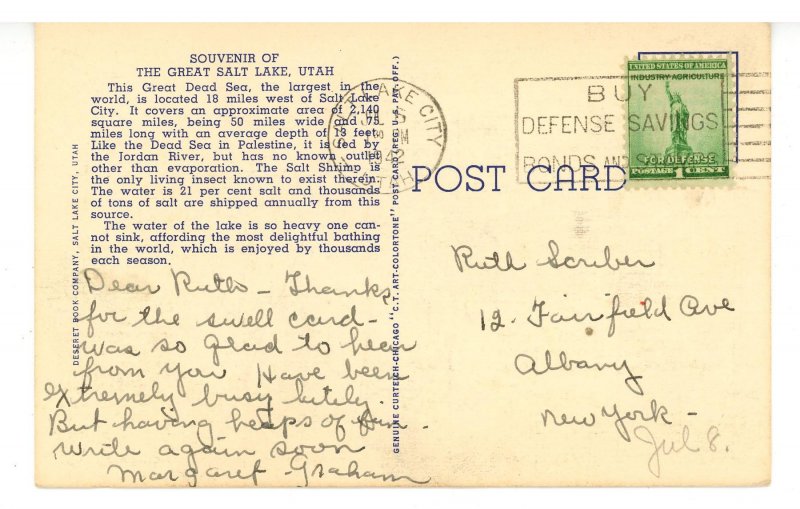 UT - Great Salt Lake. Saltair Pavilio, Amusements ca 1940