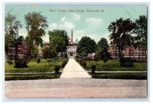 KNOX COUNTY ALMS HOUSE KNOXVILLE ILLINOIS IL POSTCARD (GE20)