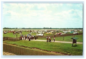 Air Show Flight Line Whittman Field Oshkosh WI Wisconsin Planes Postcard (FY5)