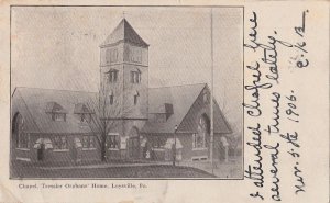 Postcard Chapel Tressler Orphans' Home Loysville PA 1906