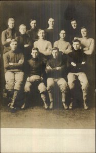 Football Team ST. ANN'S Minnesota Town Written on Back Real Photo Postcard