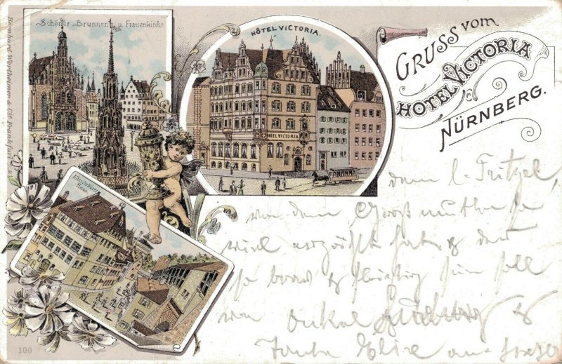 Germany Gruss vom Hotel Victoria Nürnberg 03.29