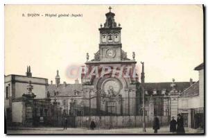 Old Postcard Dijon General Hospital frontage