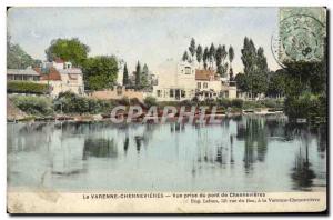 Old Postcard La Varenne Chennevieres Vue Prize Du Pont de Chennevieres