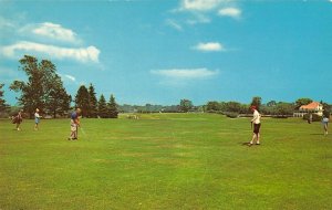 RIVERSIDE GOLF COURSE Portland, Maine c1960s Chrome Vintage Postcard