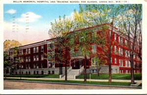 Wisconsin Green Bay Bellin Memorial Hospital and Training School For Nurses 1951