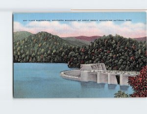 Postcard Lake Santeetlah Great Smoky Mountains National Park North Carolina USA