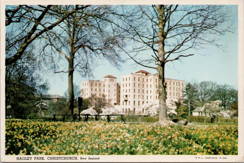 Hagley Park Christchurch New Zealand NZ c1968 Postcard D59