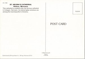 Continental Postcard St. Helena Cathedral Helena, Montana CF4