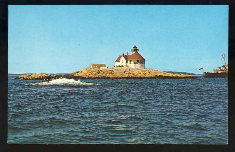 Boothbay Harbor,Maine/ME Postcard,Cuckold's Lighthouse/Light