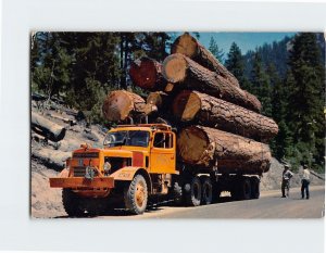 Postcard Logging Truck, The West