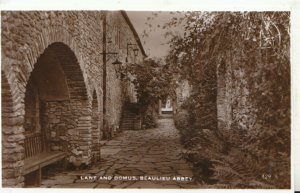 Hampshire Postcard - Lane and Domus - Beaulieu Abbey - Real Photo - Ref TZ8957