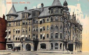 Hotel Racine Racine Wisconsin 1910c postcard