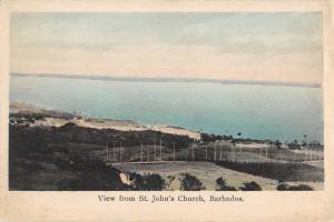 Barbados View From St Johns Church Antique Postcard K71358