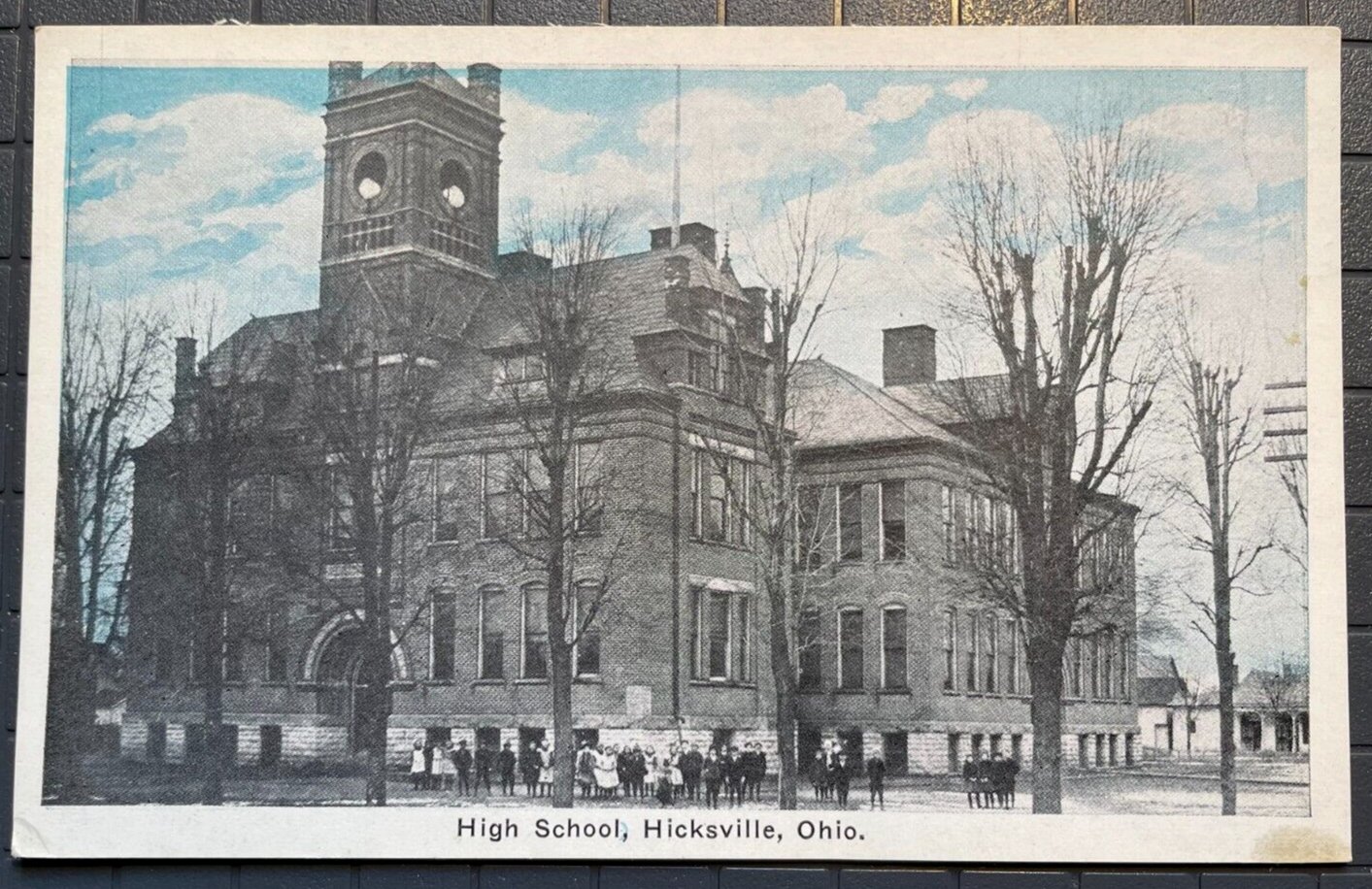 Vintage Postcard 19401950 Hicksville High School, Ohio United States