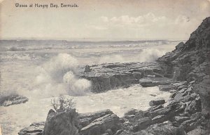 Waves at Hungry Bay Bermuda Unused 