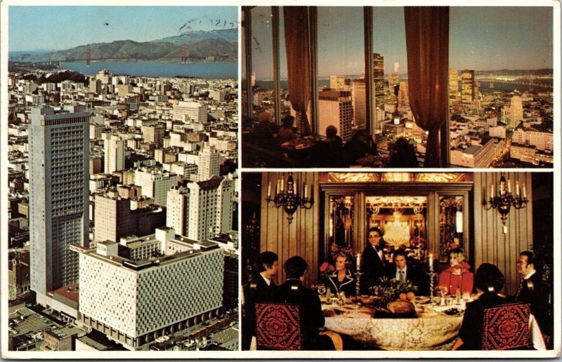 Vtg San Francisco California CA Hilton Hotel Chef's Table Restaurant Postcard