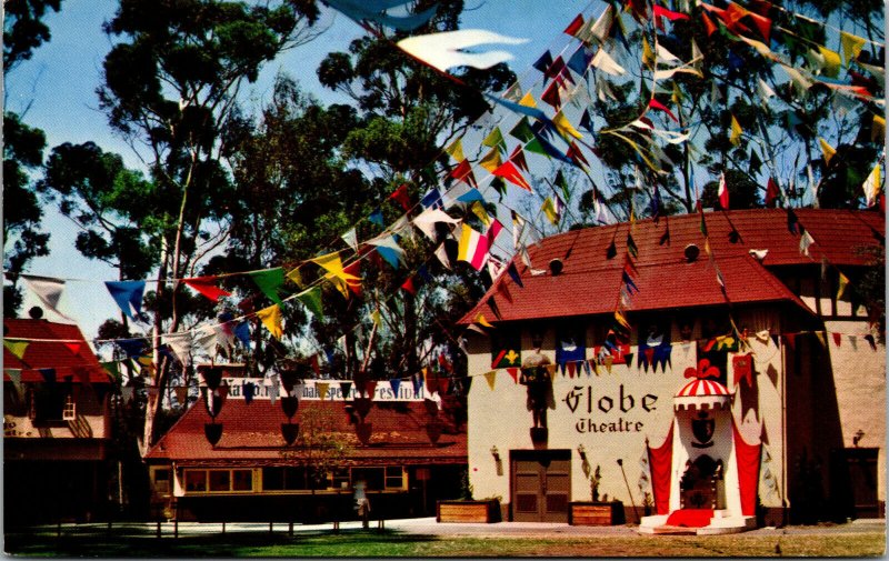 Vtg 1950s Old Globe Theatre Balboa Park San Diego California CA Postcard