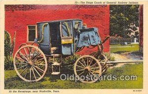 Stage Coach, General Andrew Jackson, Hermitage Nashville, TN, USA Unused 