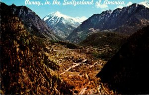 Colorado Ouray Aerial View 1962