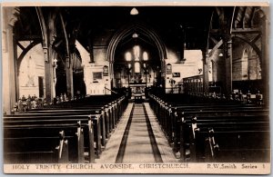 RPPC Christchurch Avonside New Zealand c1930 Holy Trinity Church by R. W. Smith