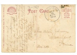 ME - Bangor. Kenduskeag Bridge ca 1910  (crease)