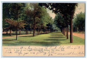 1908 South State Street & Campus University Of Michigan Ann Harbor MI Postcard