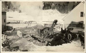 Heavy Steam Equipment Excavator From Princeton Massachusetts MA Album RPPC