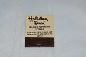 Why Not Lounge Holiday Inn Altamonte Springs Florida 20 Strike Matchbook
