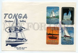 492720 Tonga 1983 FDC sailing yachts christmas