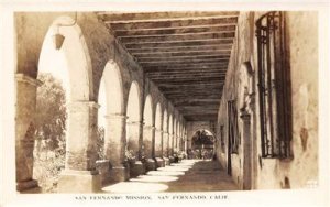 RPPC San Fernando Mission, San Fernando, California c1910s Vintage Postcard