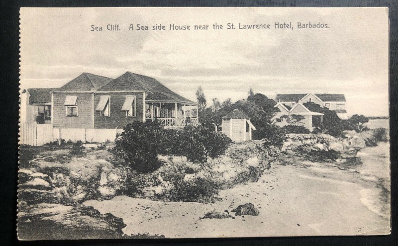 Mint Barbados Real Picture Postcard Sea Side House Near St Lawrence Hotel