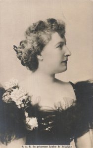 Princess Louise of Belgium Real Photo Postcard H. M. Dobrecourt RPPC Royalty