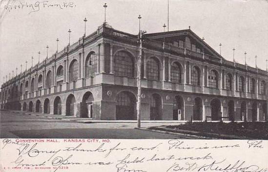Missouri Kansas City Convention Hall 1905