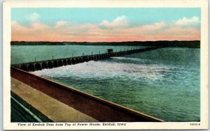 M-30327 View of Keokuk Dam from Top of Power House Keokuk Iowa