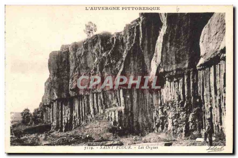 Old Postcard Auvergne picturesque Saint Flour The Organs