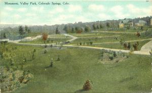 Barklow C-1910 Colorado Springs Colorado Monument Valley Park Postcard 2197