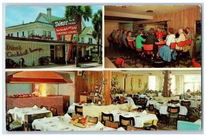 1964 Dino's Steak Seafood House Cocktail Lounge Daytona Beach Florida Postcard