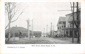 Salem Depot New Hampshire Main Street Vintage Postcard AA15003