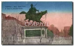 Old Postcard Torino Italy italia My Ferd Duca di Genova