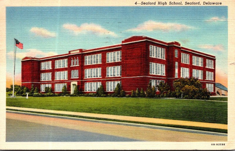 Delaware Seaford High School 1944 Curteich